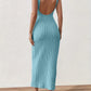 Backless Ribbed Day Dress