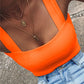 Square Neck Crop Top