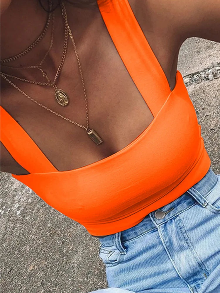 Square Neck Crop Top