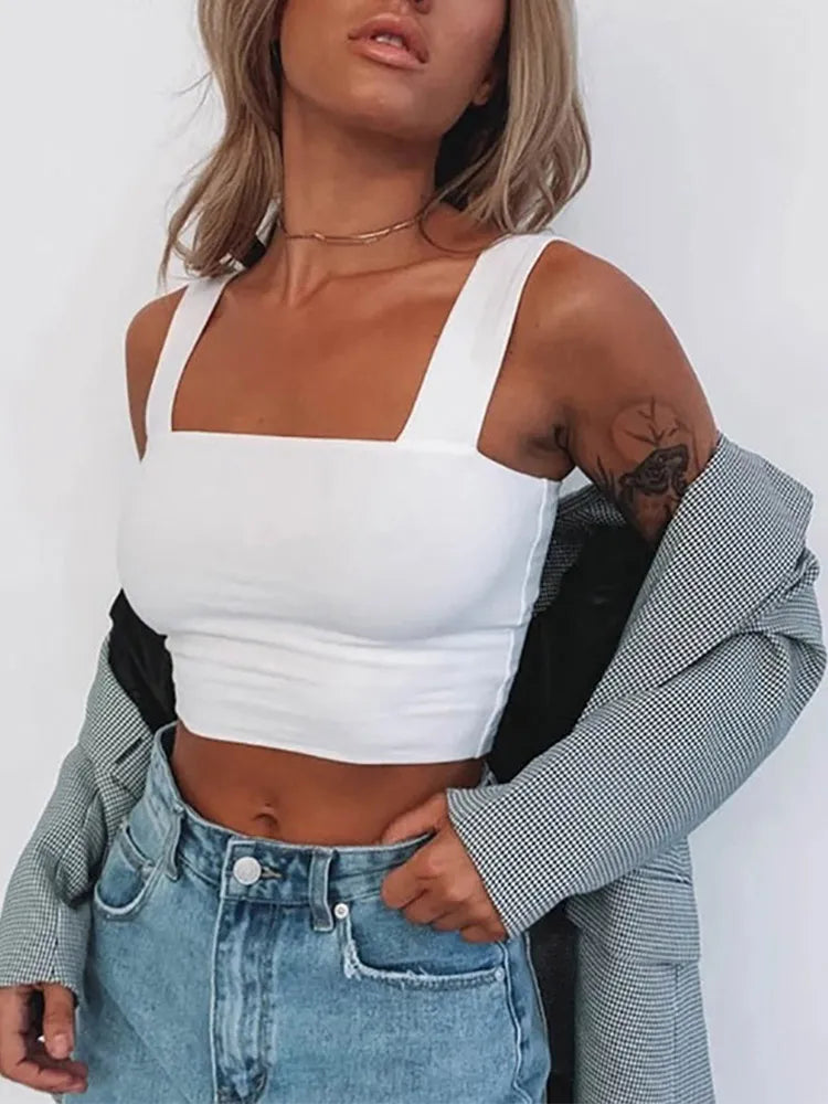 Square Neck Crop Top