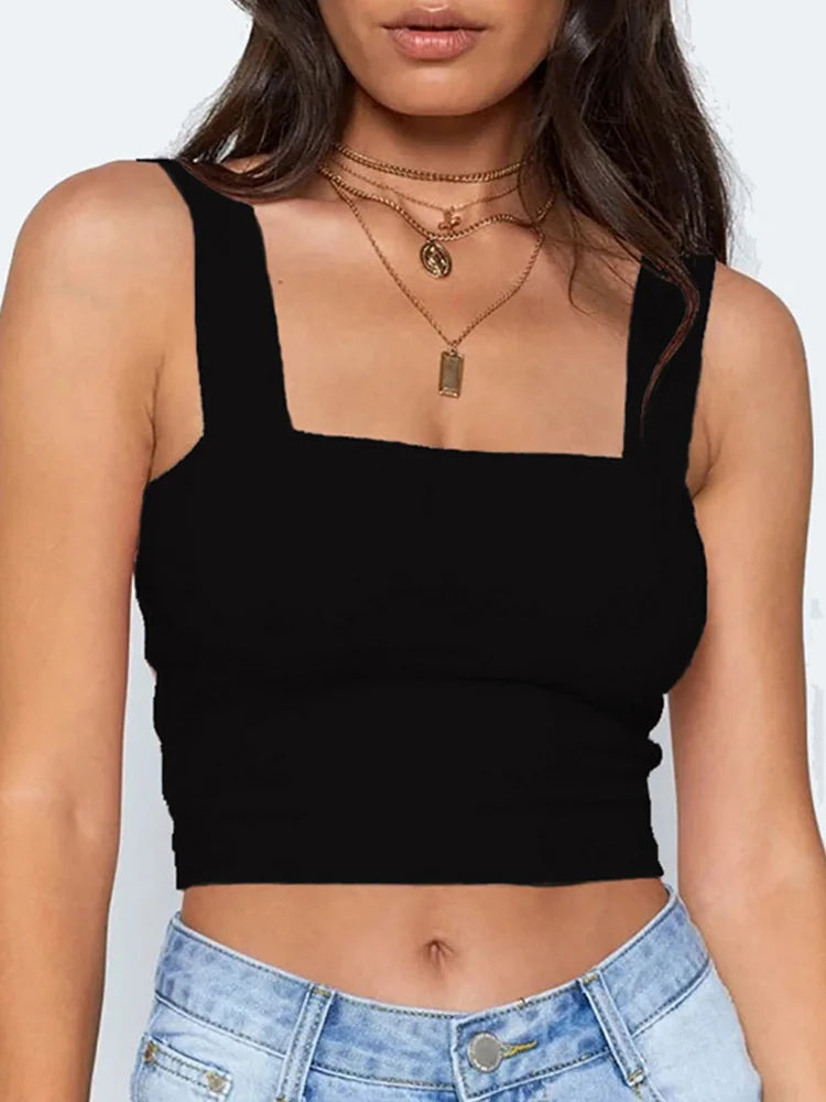 Square Neck Crop Top