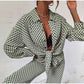 Patterned Two Piece Shirt & Trouser Set