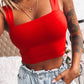 Square Neck Crop Top